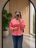 شومیز زنانه یقه دیپلمات لینن